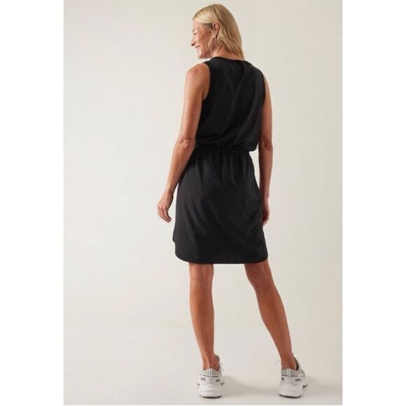 ATHLETA Rincon Dress In Black Size L / Pristine - Picture 3 of 6
